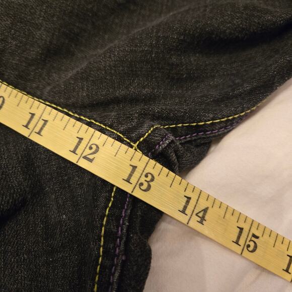 Vintage Coogi Jeans Size 40x32 Embroidered Indian Headdress Black Denim *read* - Picture 11 of 16